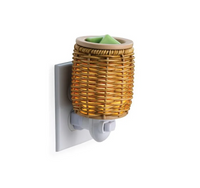 Thumbnail for Pluggable Premium Fragrance Warmer - Wicker Lantern