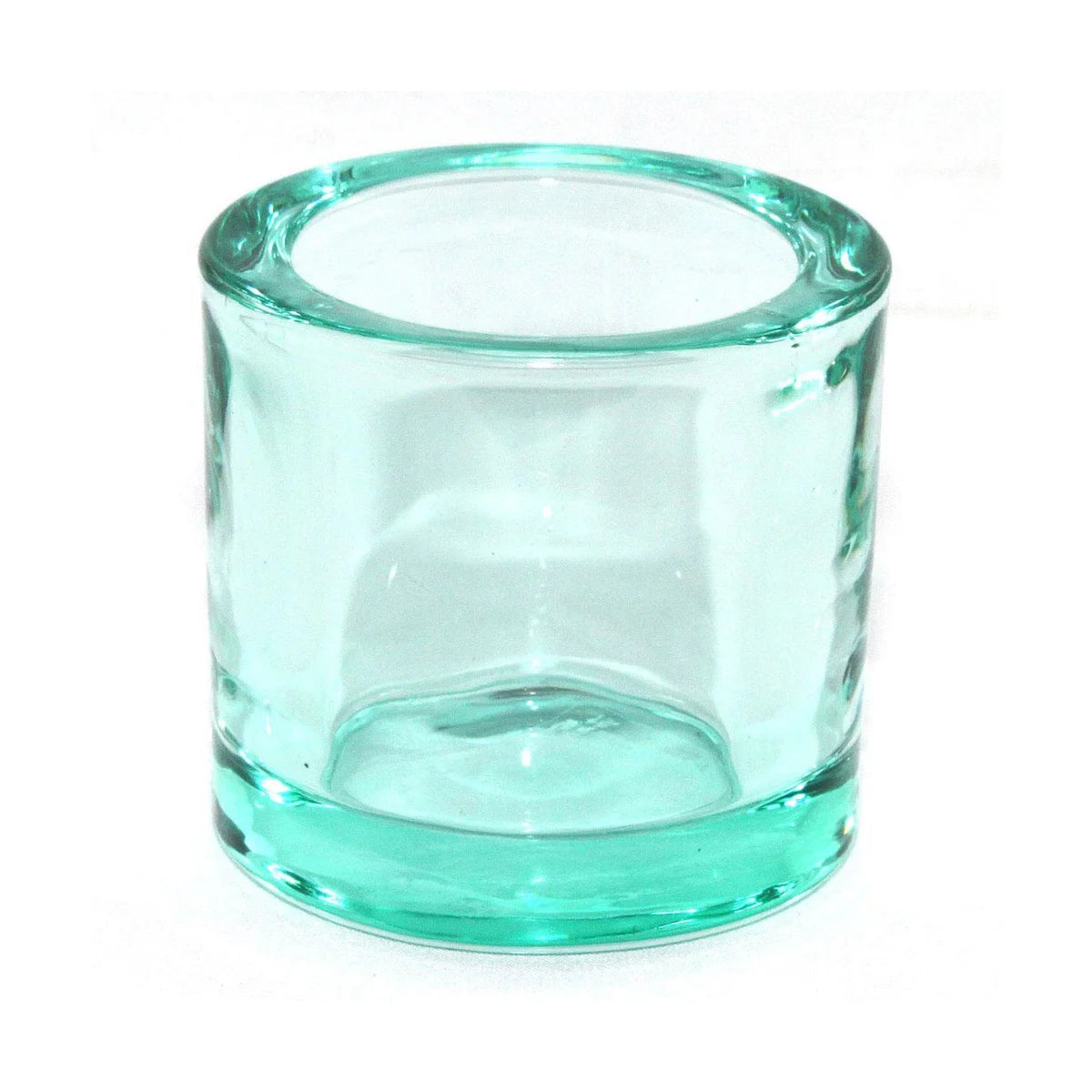Heavy Glass Holder - Aquamarine