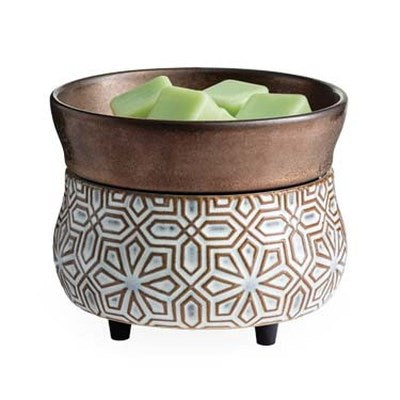 Bronze Geometric 2 in 1 Candle & Wax Melter