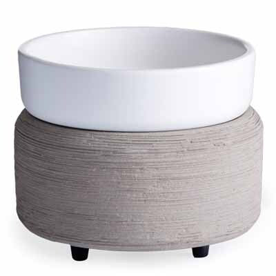 Gray Texture 2 in 1 Candle & Wax Melter