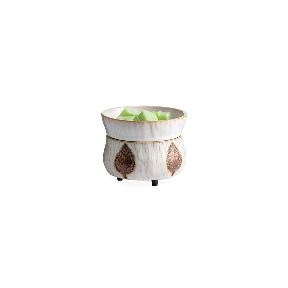 Bronze Leaf 2 in 1 Candle & Wax Melter