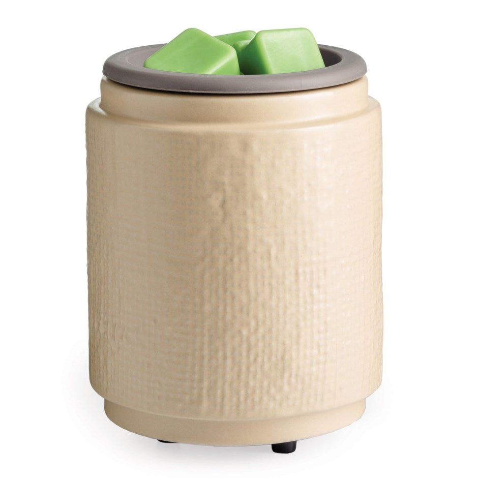 Natural Linen Wax Melter with Silicon Dish
