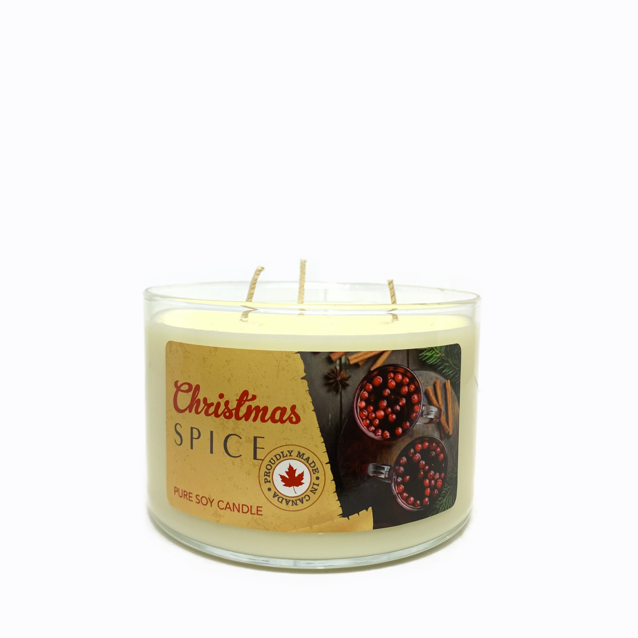 Christmas Spice 》Wood Wick Candle – Lilly & Co. Candle Company