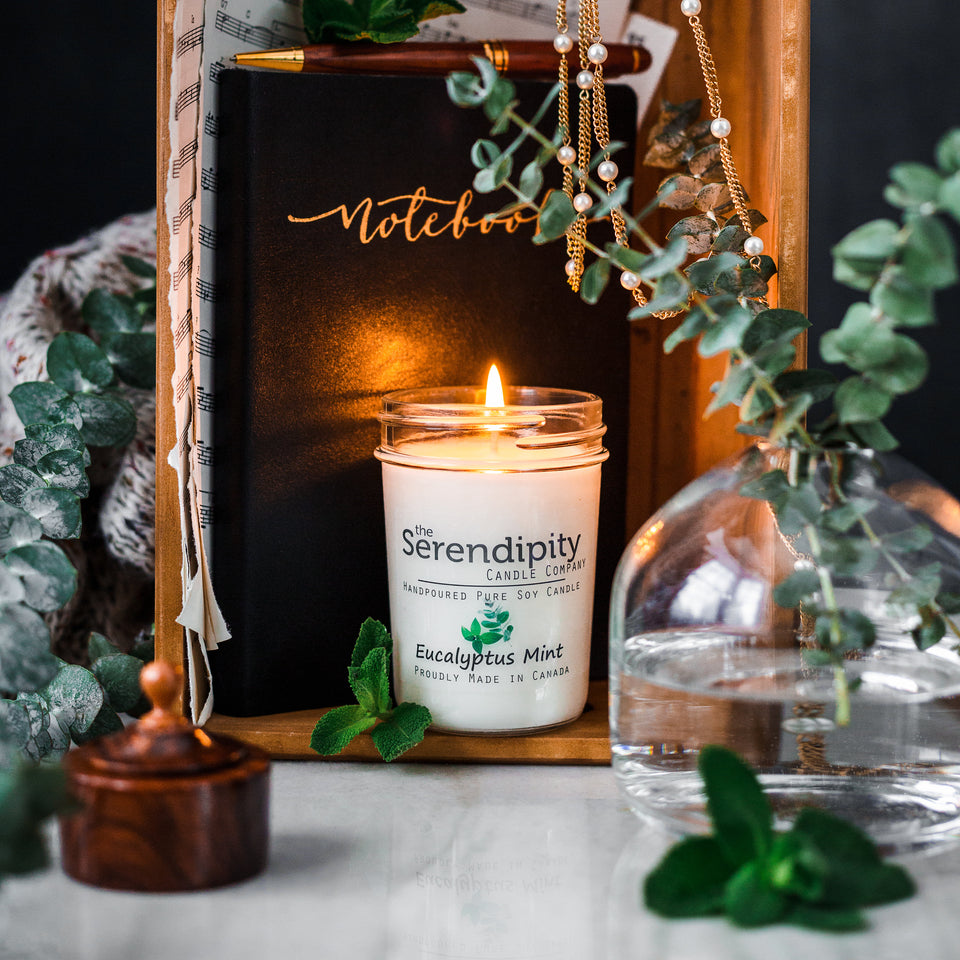 Eucalyptus + Mint 16 oz candle – The Candle Farm