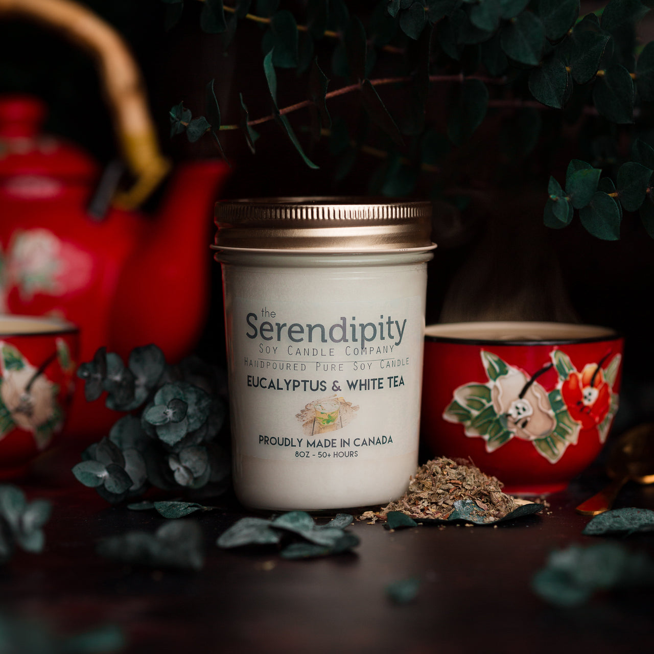 Eucalyptus & White Tea – Serendipity SOY Candle Factory