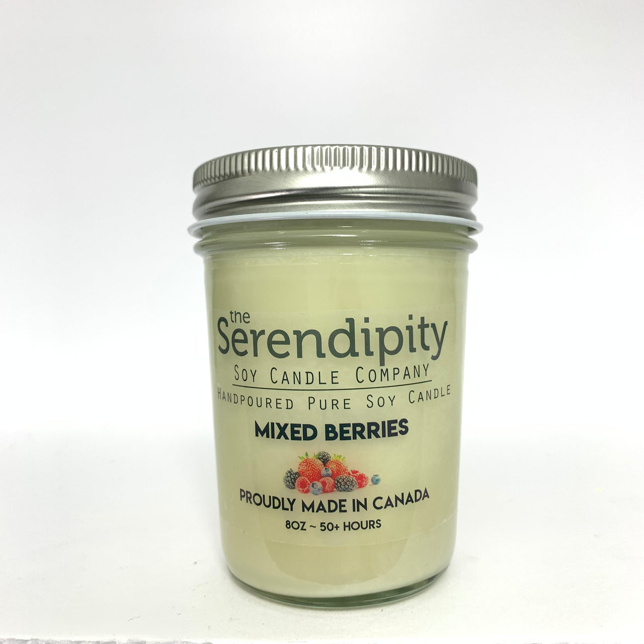 Mixed Berry parfait Handcrafted 26 oz Candle Organic Soy Wax w/ Lead Free  Wick