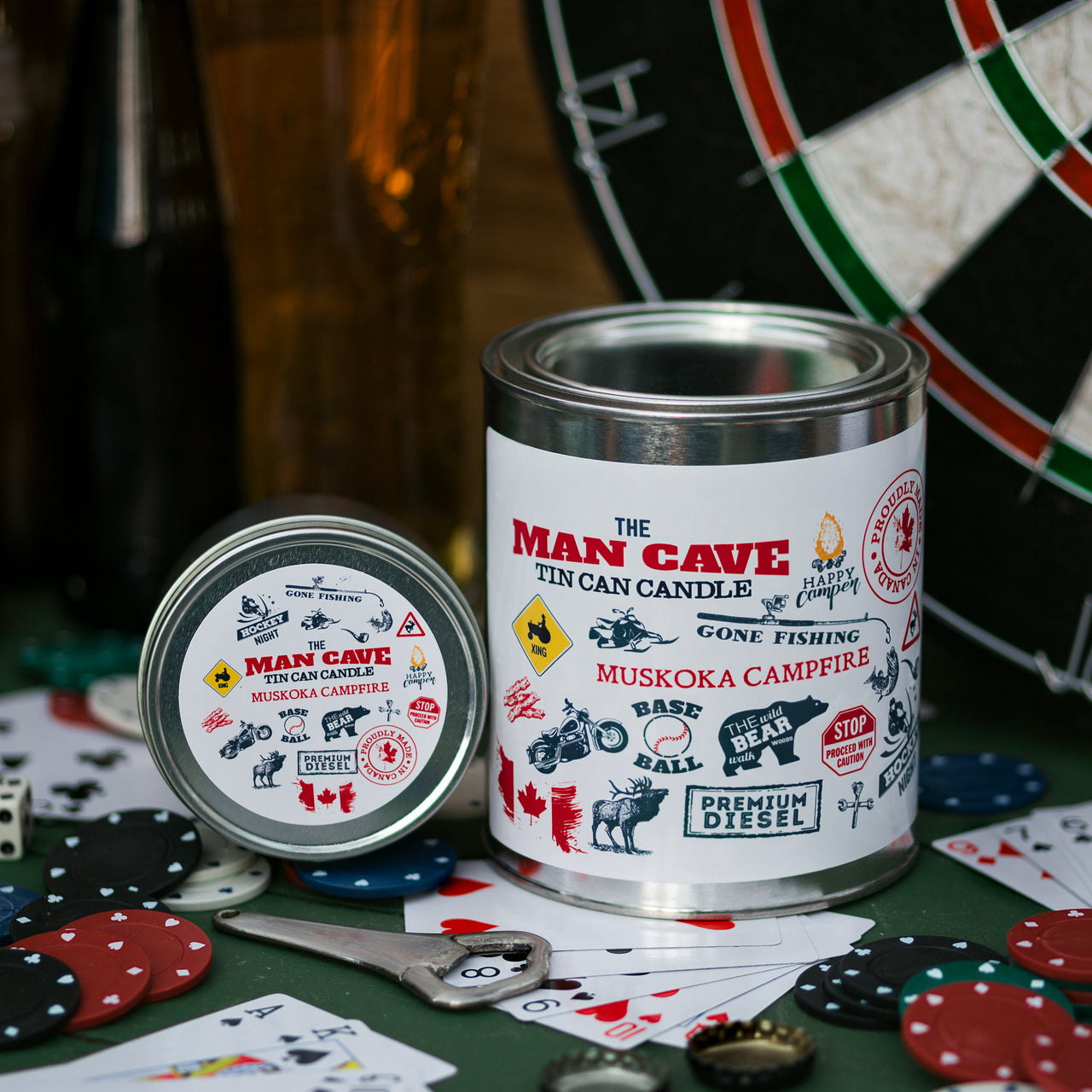 Man Cave Tin Can Candle