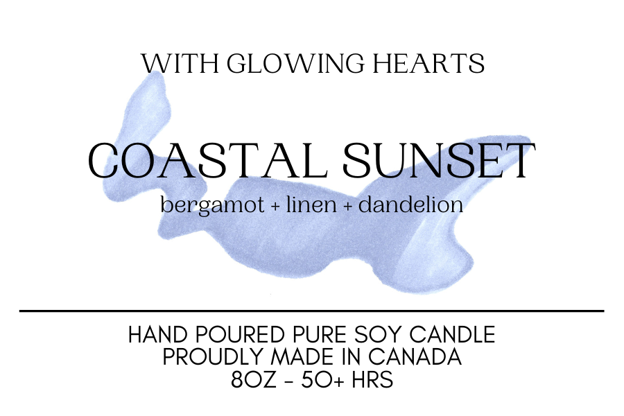 WITH GLOWING HEARTS - COASTAL SUNSET (PRINCE EDWARD ISLAND)