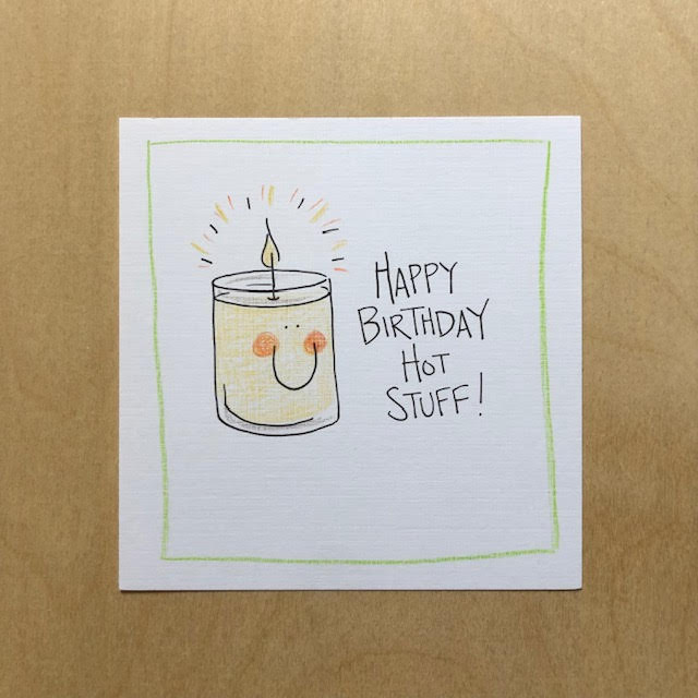 Greeting Card-Happy Birthday Hot Stuff