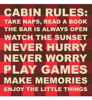 Napkins - Cabin Rules